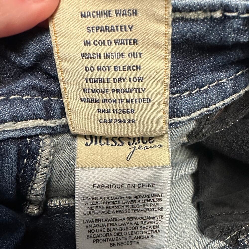 Miss Me Thick Stitch Fleur De Lis Boot Cut Jeans Western Y2K Size 29 - Picture 8 of 12
